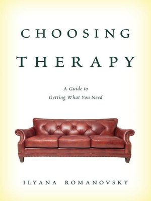cover image of Choosing Therapy